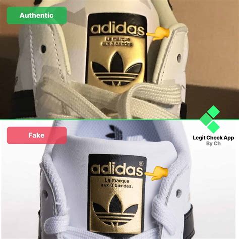 original adidas logo vs fake|are adidas genuine or fake.